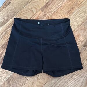 All in Motion Black Athletic Shorts High Waist Stretch